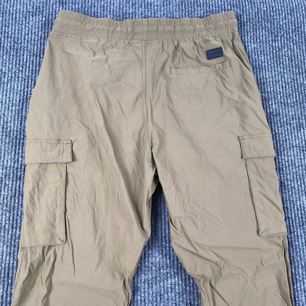 Kenneth Cole New York Mens Tan Stretch Cargo Jogger Pants Size M Khaki‎ Utility